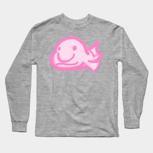 Blobfish in pink Long Sleeve T-Shirt